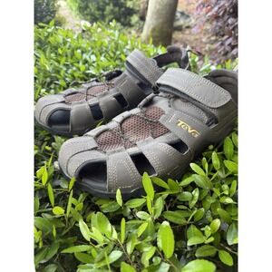 Teva Forebay Fisherman Hiking Trail Sandals Shoe Size 11 Grey 1001116
